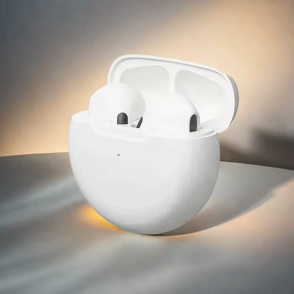 Auriculares Bluetooth Pro 6 TWS para iPhone Auriculares inalámbricos Bluetooth Auriculares con cancelación de ruido con micrófono Auriculares inalámbricos Pro6